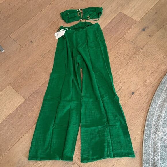 $328 Revolve x Rumer Amour jumpsuit green size medium m3 - Picture 8 of 8